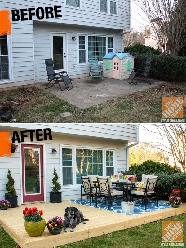 Discover the details of this incredible outdoor before and after! | From Kelly of View Along The Way and The Home Depot Style