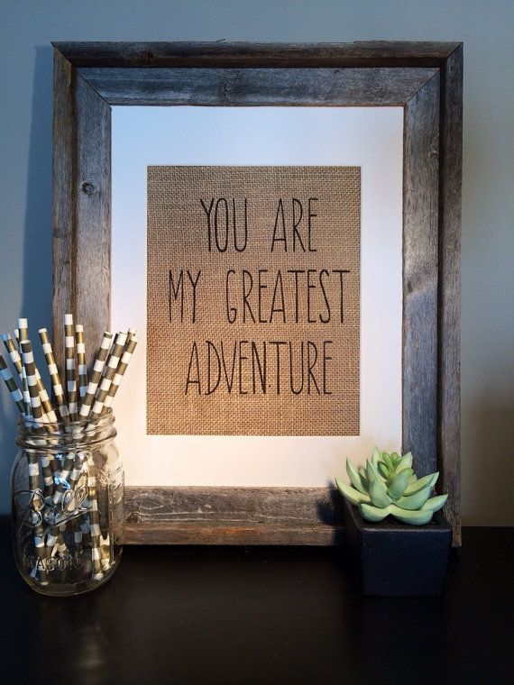 Disney Pixar Up Inspired Burlap Art  You Are My by PieceLovePaper,