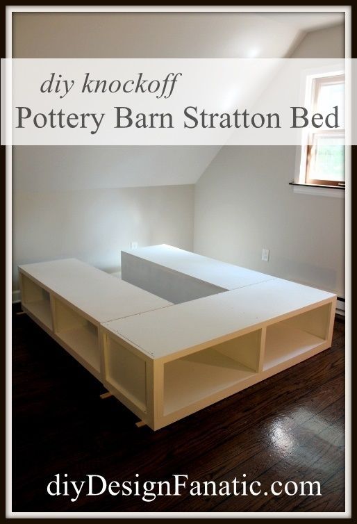 diy Design Fanatic: Pottery Barn Knockoff Storage Bed Finished with the Finish Max
