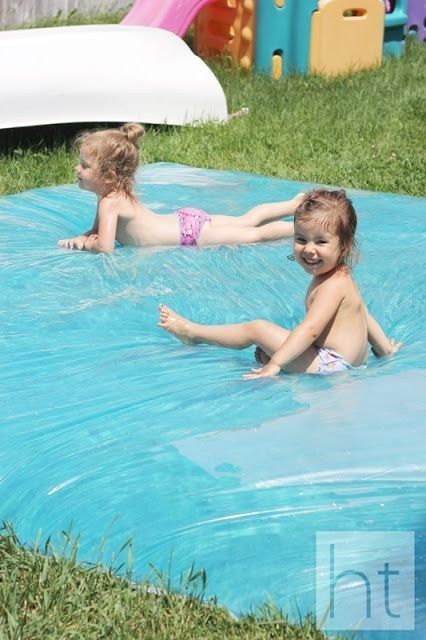 Don’t have a pool? Make a leak-proof water blob. | 41 Cheap And Easy Backyard DIYs You Must Do This