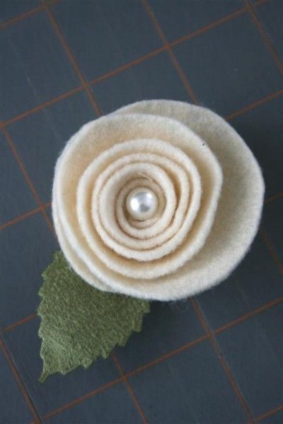 felt rosette finished OMG!!!! These are made the exact same as with paper!!!! Yahoo. Felt Rosette tutorial for