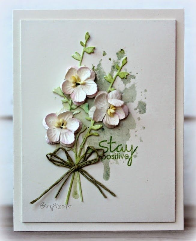 flower bunch card by Birgit