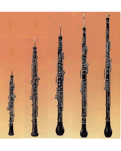 From left: piccolo oboe, ob