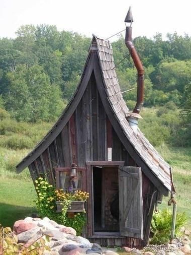 Funky garden shed!  Would m