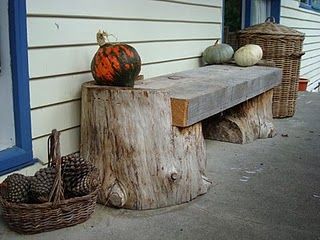 gorgeous stump bench — wit