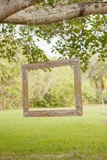 Hang a frame for people to