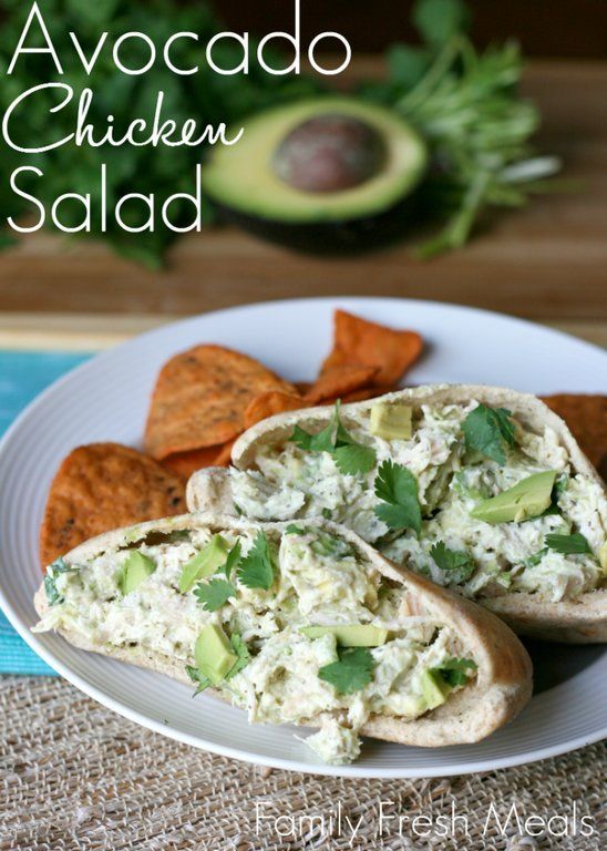 Healthy Avocado Chicken Salad Recipe ~ Says: If you love chicken salad and avocados, then you are going to go ga-ga for this recipe. After my first bite , I had an OMG moment. How can this taste THIS