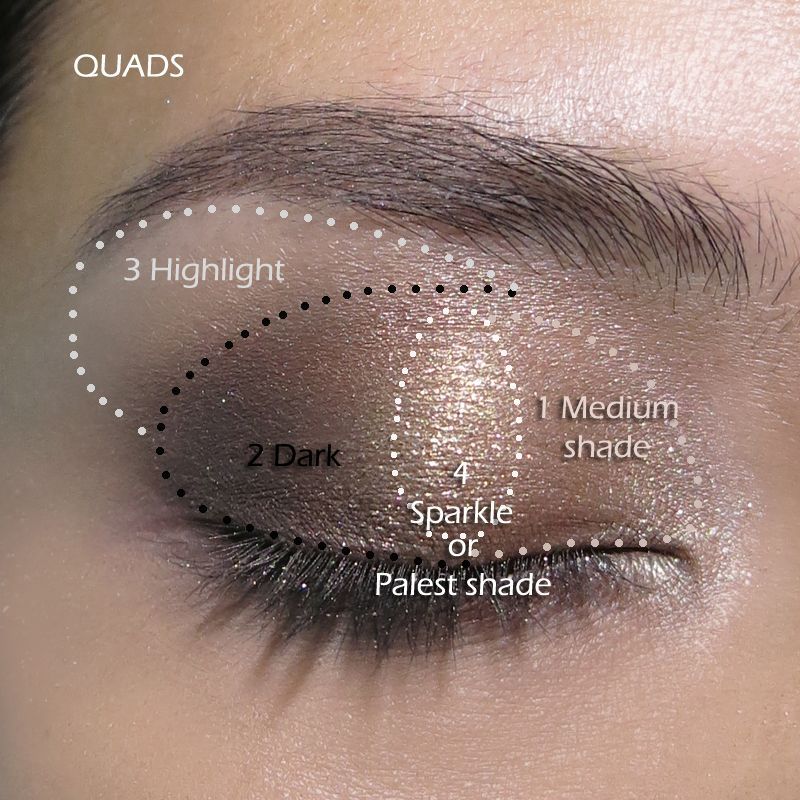 How to apply quad eyeshadow
