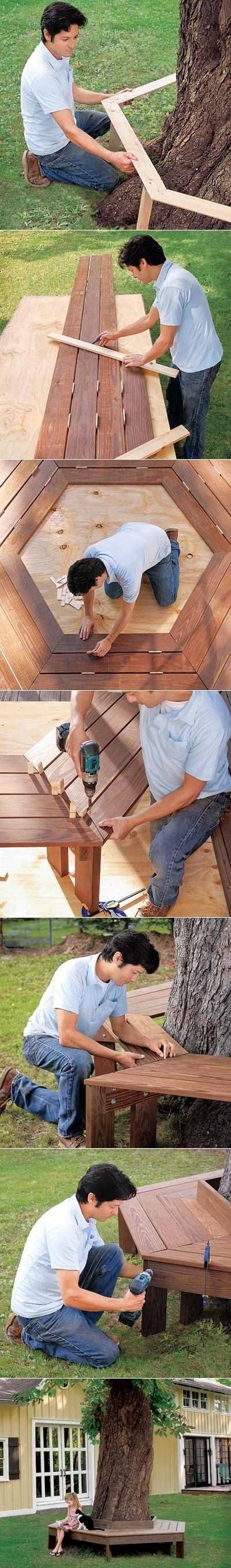 How to build a bench around