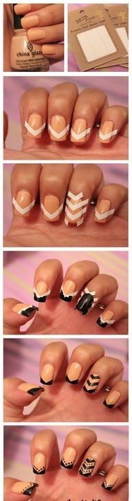 How to do simple nail art d