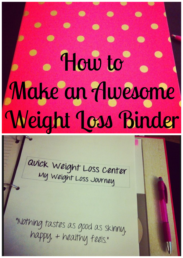 How to Make an Awesome #WeightLoss Binder - get #organized on your weight loss journey.