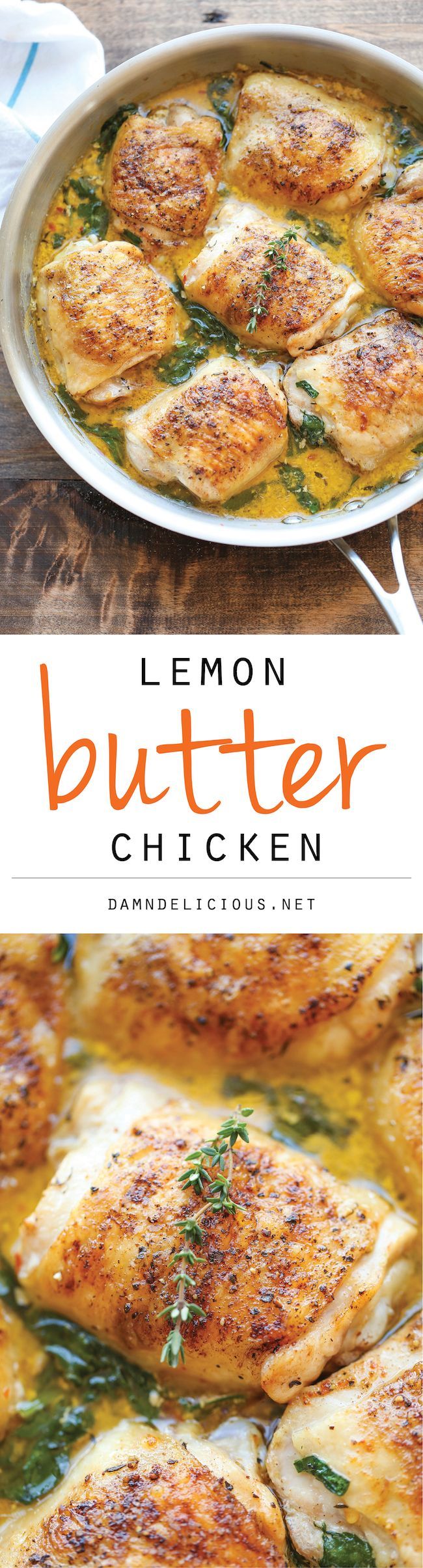 Lemon Butter Chicken – Easy crisp-tender chicken with the creamiest lemon butter sauce