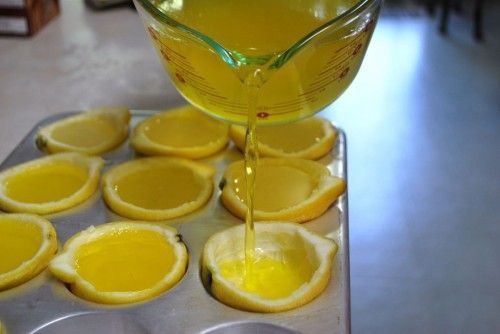 Lemon drop shots. Made these new years and they were a HUGE HIT! Also made orange ones using the same method of replacing 1 cup of the water with fresh orange juice. MAKE THESE! Watermelon and lime