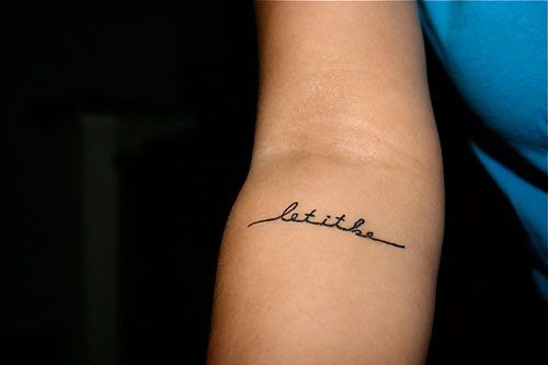 “Let it be” Small Forearm T