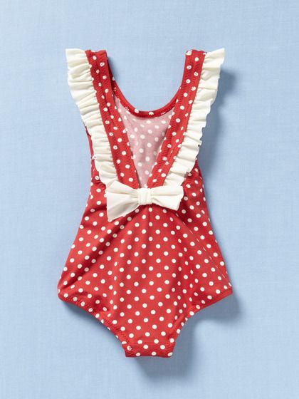 love the back of this red polka dot little girl swimsuit by Eberjey on Gilt Need an adult version of