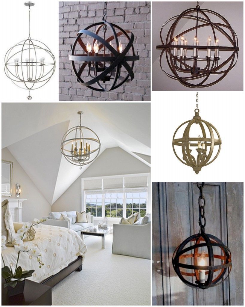 Love these ideas for a DIY chandelier…kind of industrial-meets-steampunk. Should we further the steampunk vibe in our