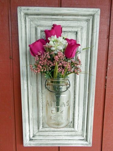 Mason Jar Vase on Repurpose