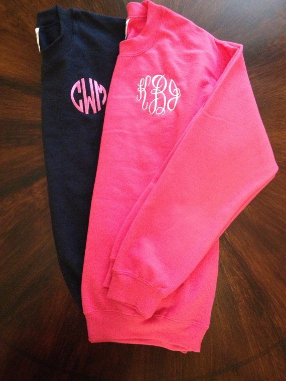 Monogrammed Long Sleeve Pocket Tshirt AND by