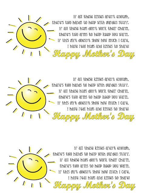 Mothers Day poem (hugs and