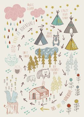 Nature and Forest-themed Wall Art, Poster by Jayne