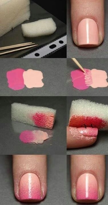 Ombre effect on your nails!