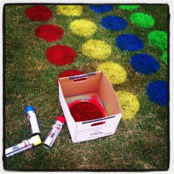 outdoor twister- brilliant!  Cant. Wait to have a home and have friends over to do