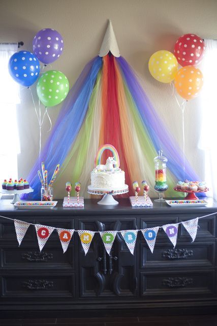 Photo 11 of 26: Rainbow Unicorn / Birthday “Cammis 5th Birthday” | Catch My