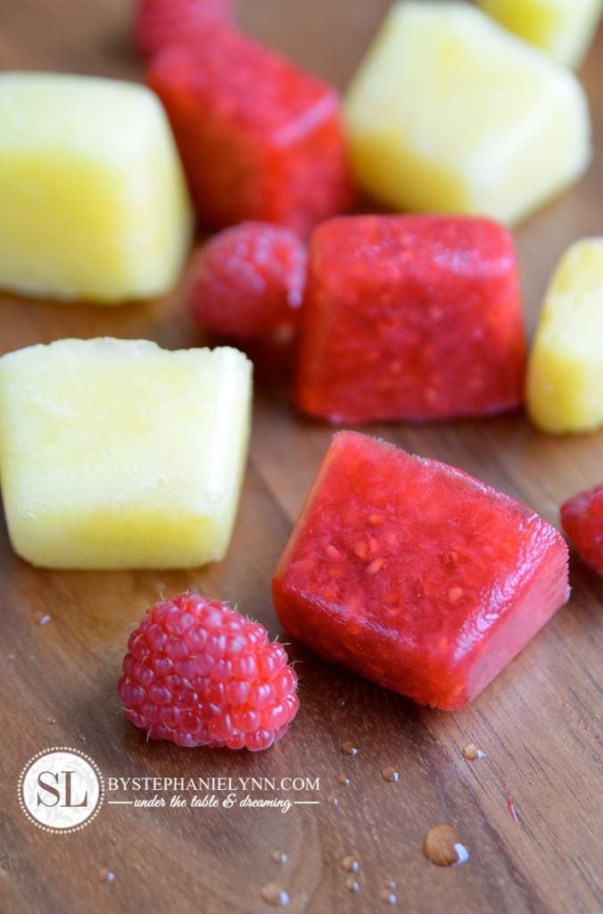 Pineapple Raspberry Ice Cub