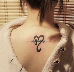 RN Nurse Tattoos | and pulse #tattoo on the back love this idea for finishing nursing