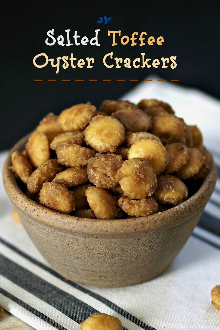 Salted Toffee Oyster Crackers