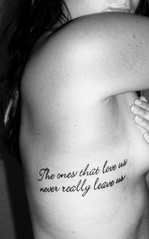 Side / ribs tattoo, love this quote from Harry potter TATTOOS | tattoos picture rib tattoo love the