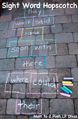Sight Word Hopscotch + 25 DIY Educational Activities for