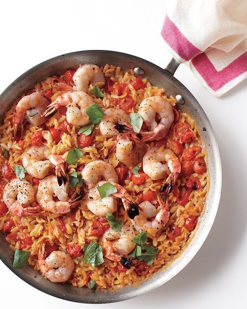 Skillet Shrimp and Orzo  2
