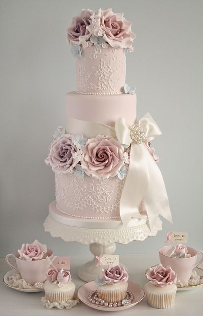 Soft pink and vintage roses