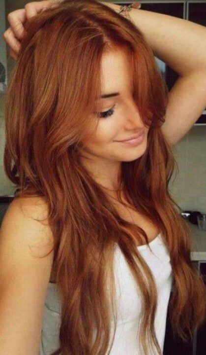 Summertime copper hair with
