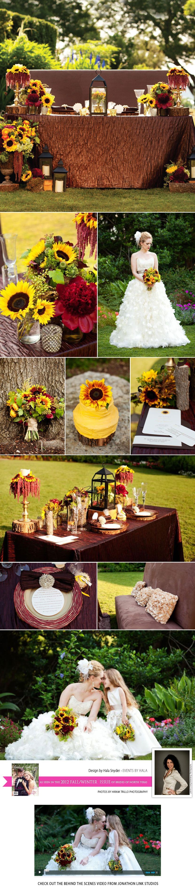 Sunflower inspired tabletop