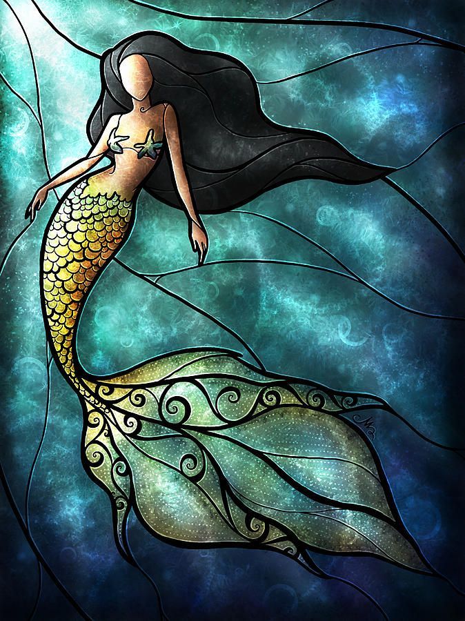 The Mermaid Digital Art by