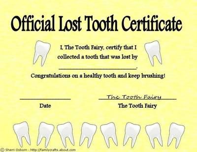 Tooth Fairy Certificate-my