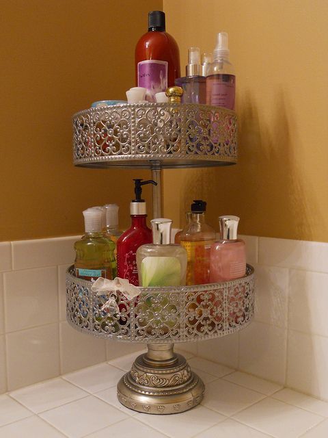 Use cake stands or tiered p