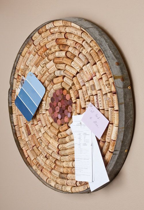 Wine Cork Bulletin Board by alpinewinedesign on Etsy ~ I reckon I could make one of these myself one day; start collecting wine corks (and ask friends to donate used ones too), then when I have enough