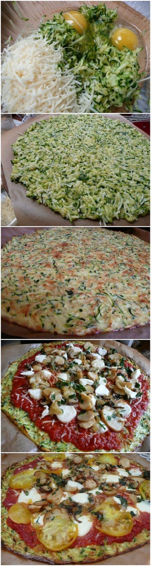 Zucchini Crust Pizza.. WOW
