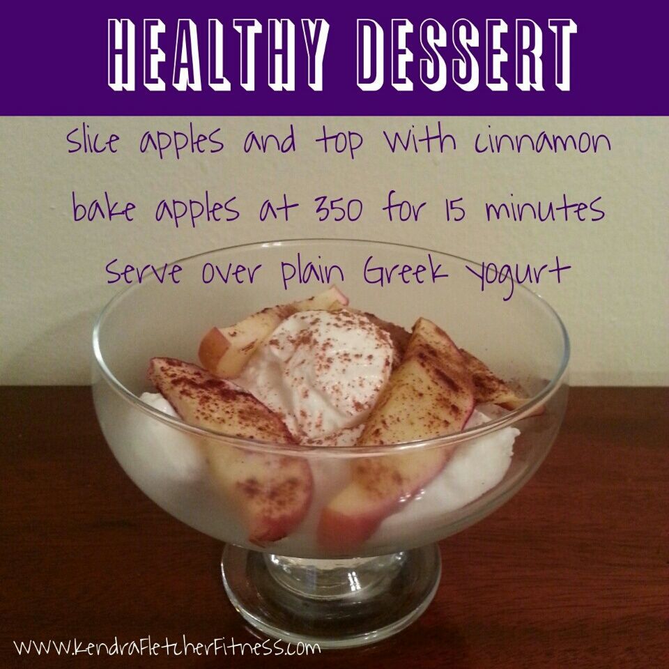21 Day Fix Recipes – Plain Greek Yogurt Topped with Warm Apples and Cinnamon. Get more recipes on my