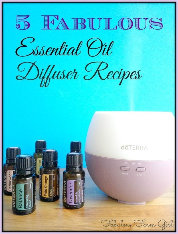 5 Fabulous Essential Oil Diffuser Recipes by FabulousFarmGirl. Difusing essential oils does so much more than just make your house smell