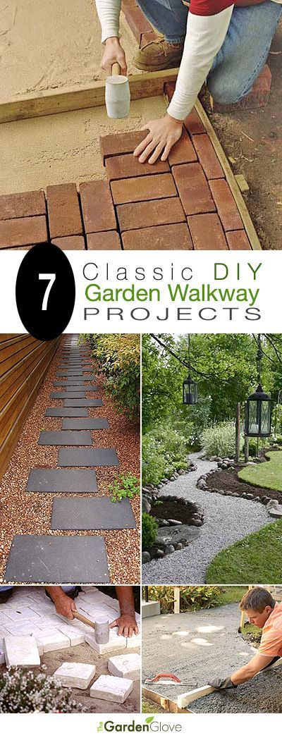 7 Classic DIY Garden Walkway Projects • With