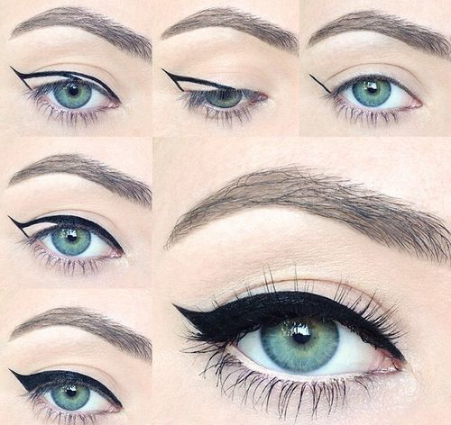 A great trick to create perfect winged eye
