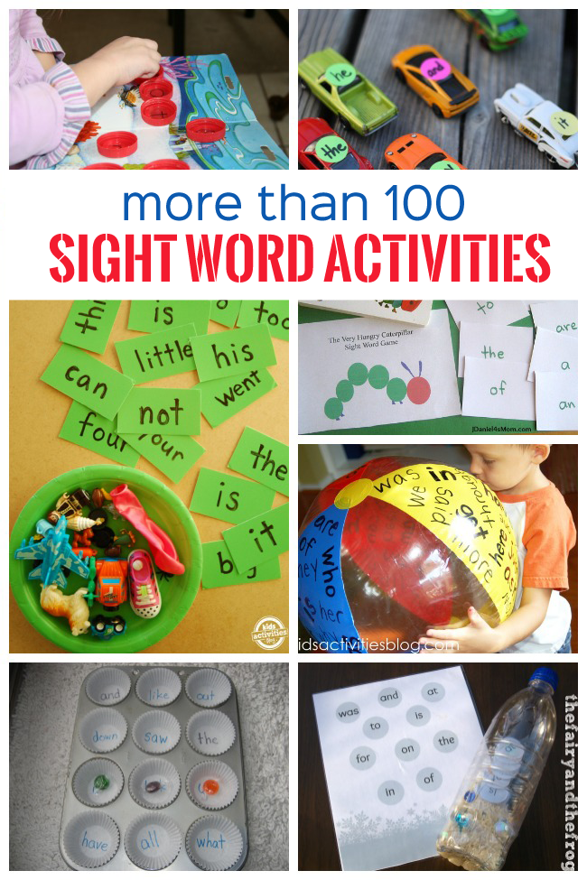 A huge list of sight word a