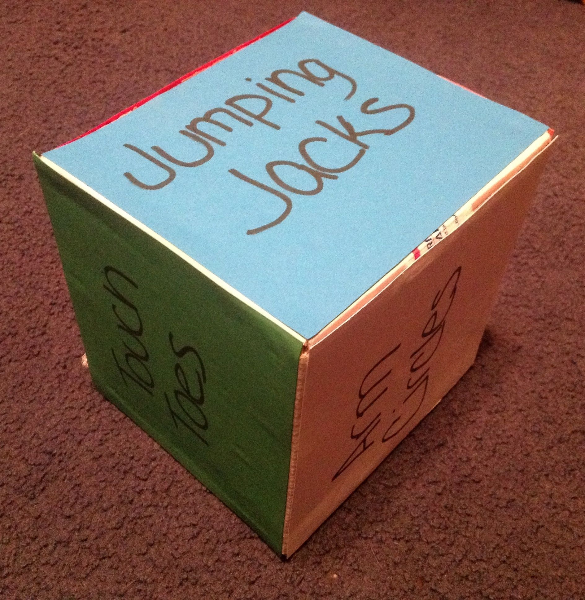 Activity Cube for Preschoolers – Super fun way to introduce exercise to your little
