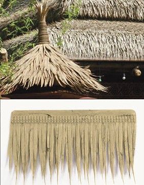 Artificial Thatch for Tiki Bars Polyblend  Panels  20″ long $11 each / Box of 30 for $9