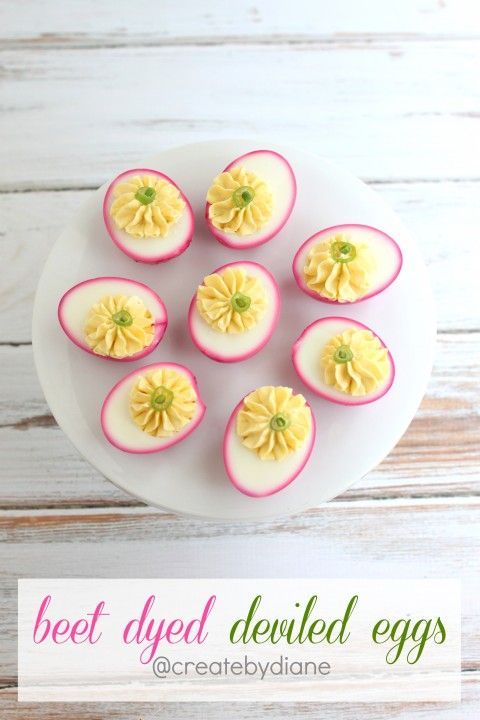 beet dyed deviled eggs @cre