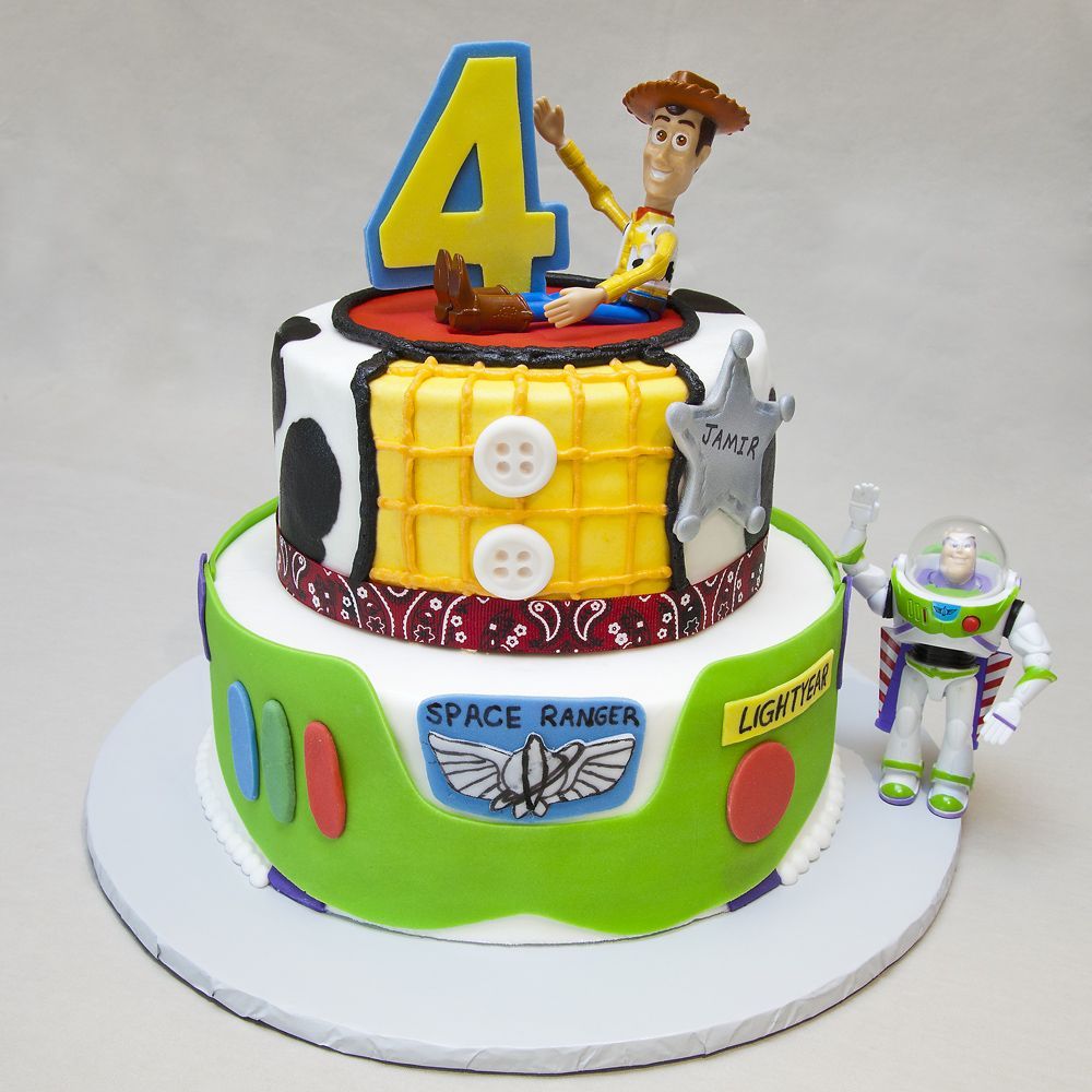 Birthday 072  Toy Story Birthday Cake for Four Year